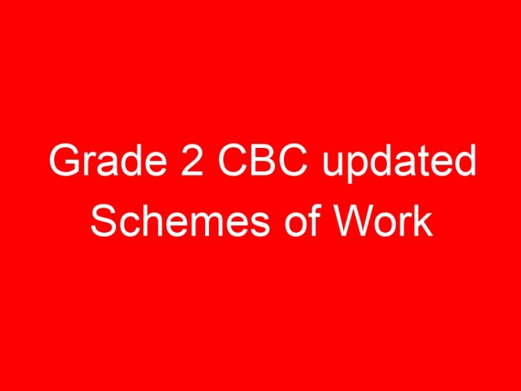 Read more about the article Grade 2 CBC updated Schemes of Work