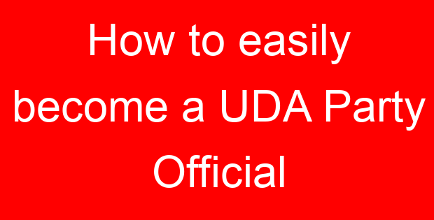 How to easily become a UDA Party Official