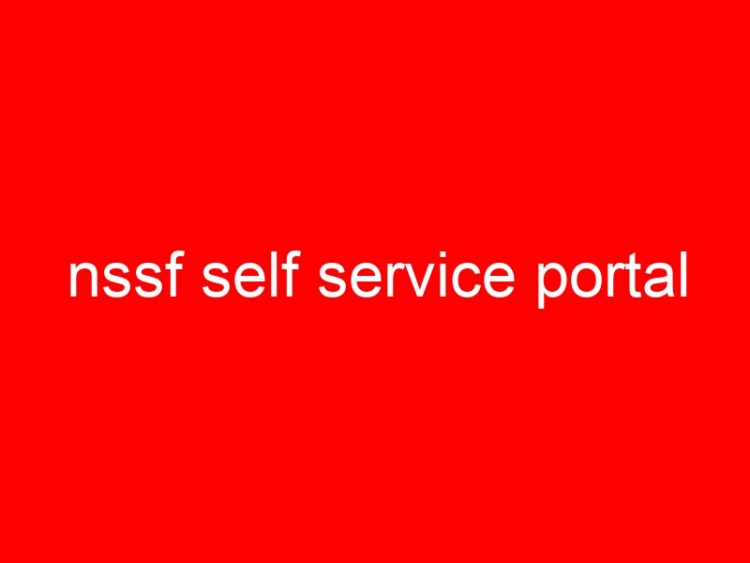 Read more about the article nssf self service portal