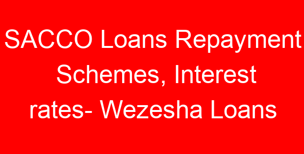 SACCO Loans Repayment Schemes, Interest rates- Wezesha Loans