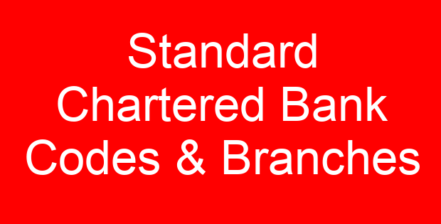 Standard Chartered Bank Codes & Branches