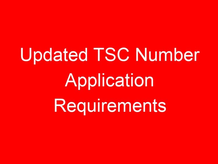 Read more about the article Updated TSC Number Application Requirements