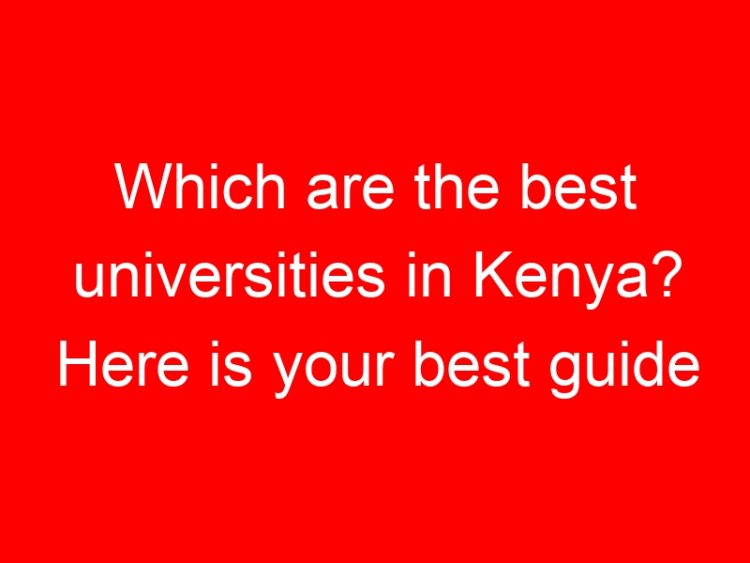 Read more about the article Which are the best universities in Kenya? Here is your best guide