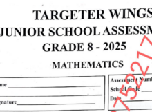 Grade 8 Free CBC exams Plus Marking schemes