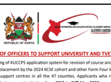 Kuccps placement support centres