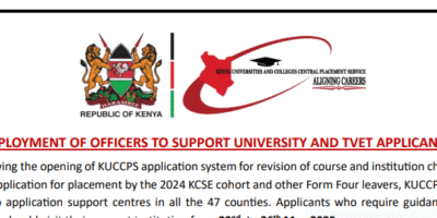 Kuccps placement support centres