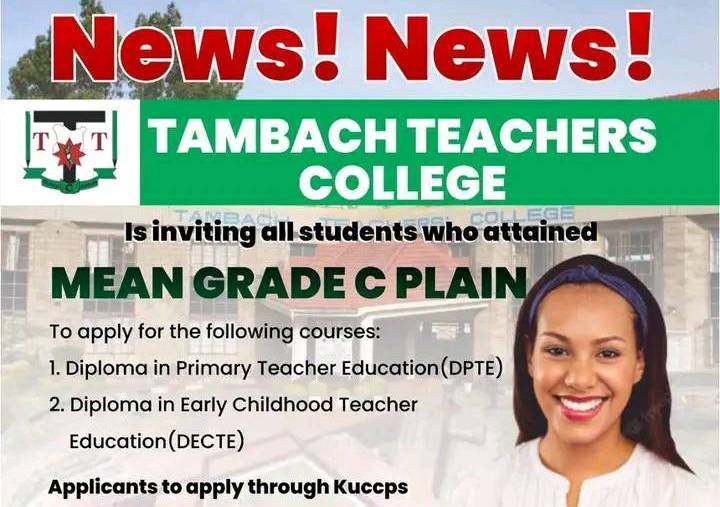Tambach TTC Courses, Location, Fees, Contacts, Admission Letters, Intake