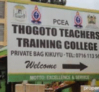 Thogoto TTC Courses, Location, Fees, Contacts, Admission Letters, Intake