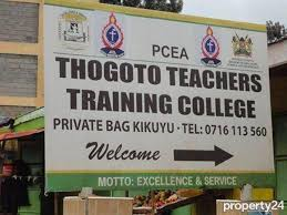 Thogoto TTC Courses, Location, Fees, Contacts, Admission Letters, Intake