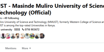 MASINDE MULIRO UNIVERSITY OF SCIENCE & TECHNOLOGY- COURSES, FEES & PROSPECTUS FOR 2026/ 2027