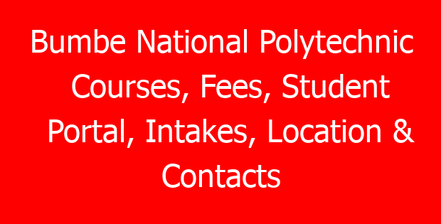 Bumbe National Polytechnic Courses, Fees, Student Portal, Intakes, Location & Contacts