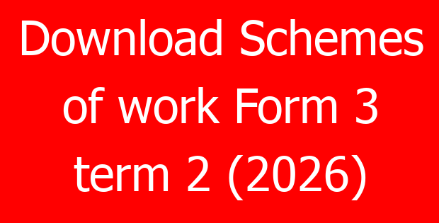 Download Schemes of work Form 3 term 2 (2026)