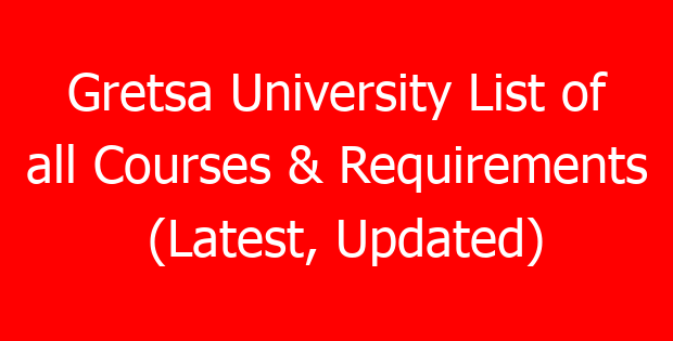 Gretsa University List of all Courses & Requirements (Latest, Updated)