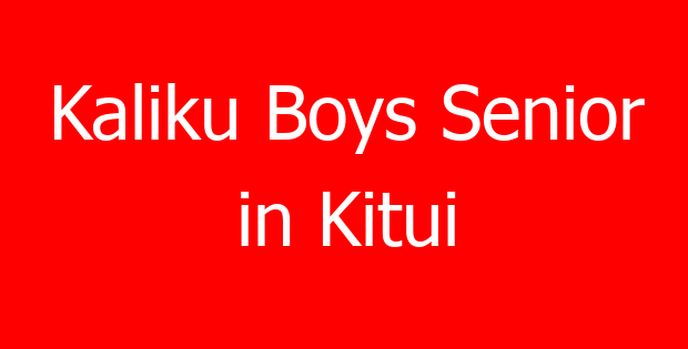 Kaliku Boys Senior in Kitui
