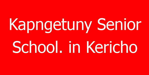 Kapngetuny Senior School. in Kericho