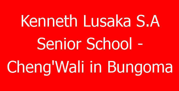 Kenneth Lusaka S.A Senior School – Cheng’Wali in Bungoma