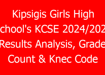 Kipsigis Girls High School’s KCSE 2024/2025 Results Analysis, Grades Count & Knec Code