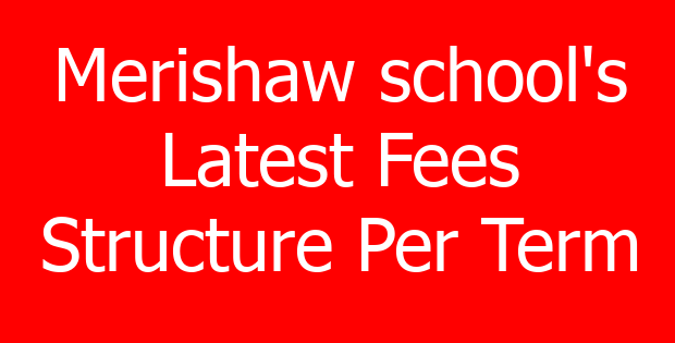 Merishaw school’s Latest Fees Structure Per Term