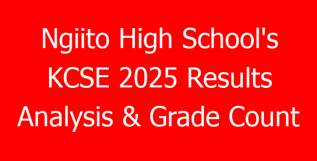Ngiito High School’s KCSE 2025 Results Analysis & Grade Count