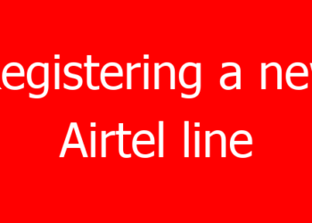 Registering a new Airtel line