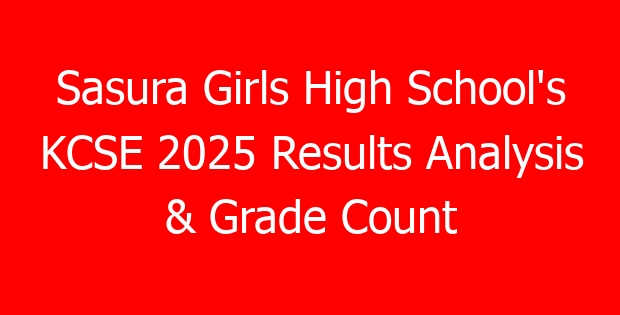Sasura Girls High School’s KCSE 2025 Results Analysis & Grade Count