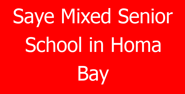 Saye Mixed Senior School in Homa Bay