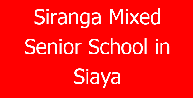 Siranga Mixed Senior School in Siaya