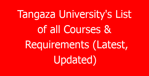 Tangaza University’s List of all Courses & Requirements (Latest, Updated)