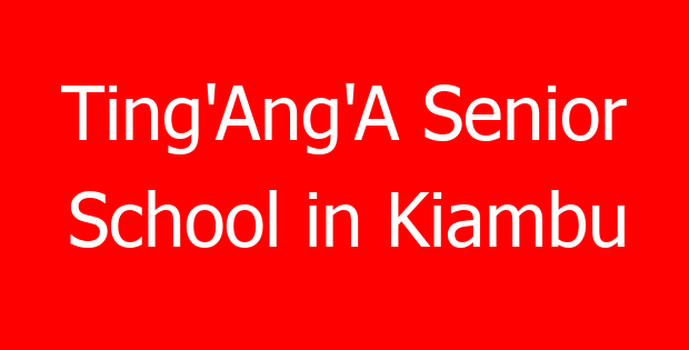 Ting’Ang’A Senior School in Kiambu